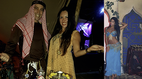 Bellydancers met ballen