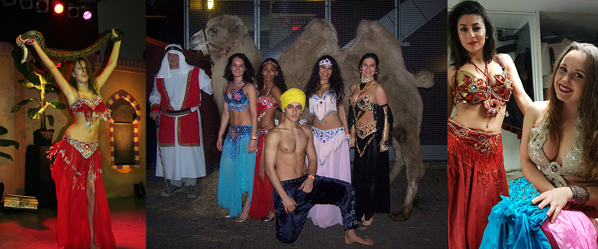 Bellydancers met zwaarden